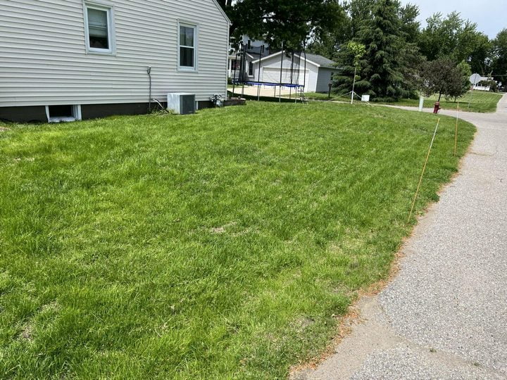 Lawn repaired